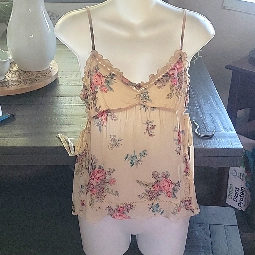 Guess Floral Strappy Cami sz M